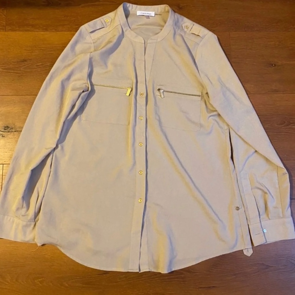 calvin klein business button down shirt